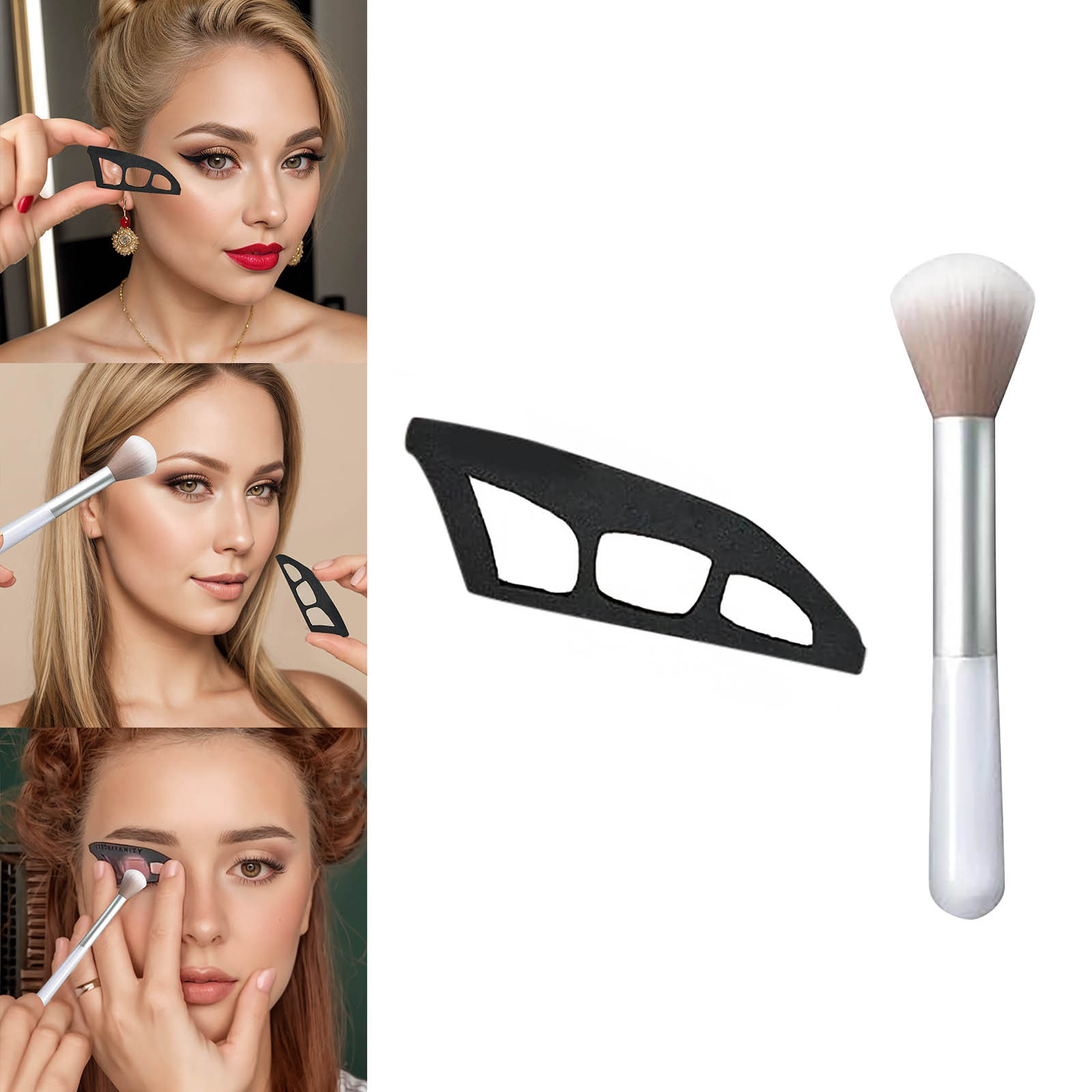 Reusable Eyeshadow Stencils Tool for Eyes 2025 Eyetour Your Glam Bestie Cat Eyeliner Stencils Guide 1pc